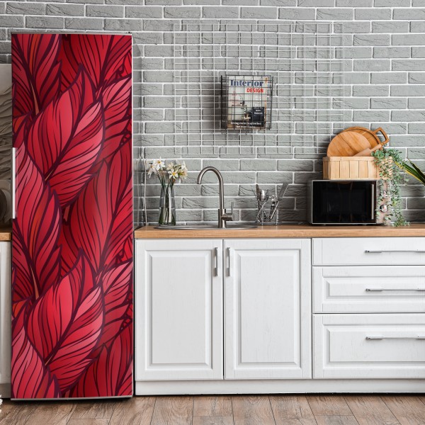 Naklejka na lodówkę biała tekstura marmuru z szarymi żyłkami – Wallissimo®