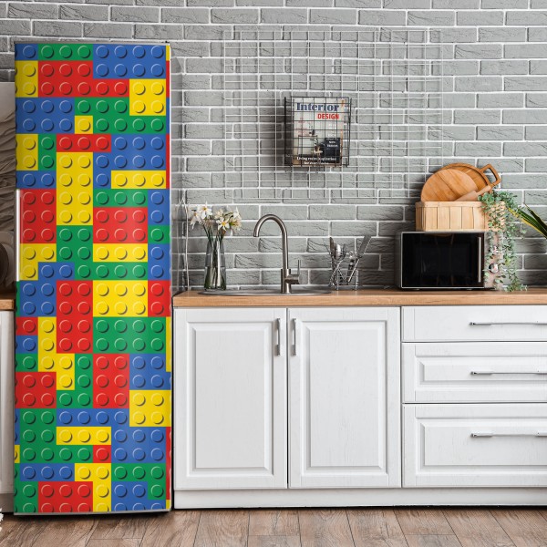 Naklejka na lodówkę powietrzny widok turkusowej plaży na Nusa Penida – Wallissimo®