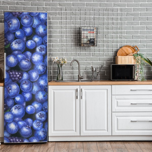 Naklejka na lodówkę elegancka monochromatyczna gałąź orchidei – Wallissimo®