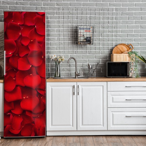 Naklejka na lodówkę spokojna zielona kładka leśna – Wallissimo®