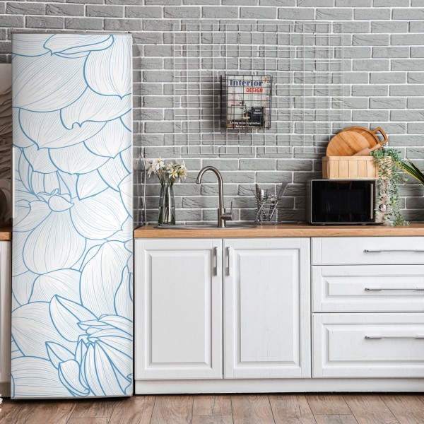 Naklejka na lodówkę Polskie pole rzepaku pod błękitnym niebem – Wallissimo®