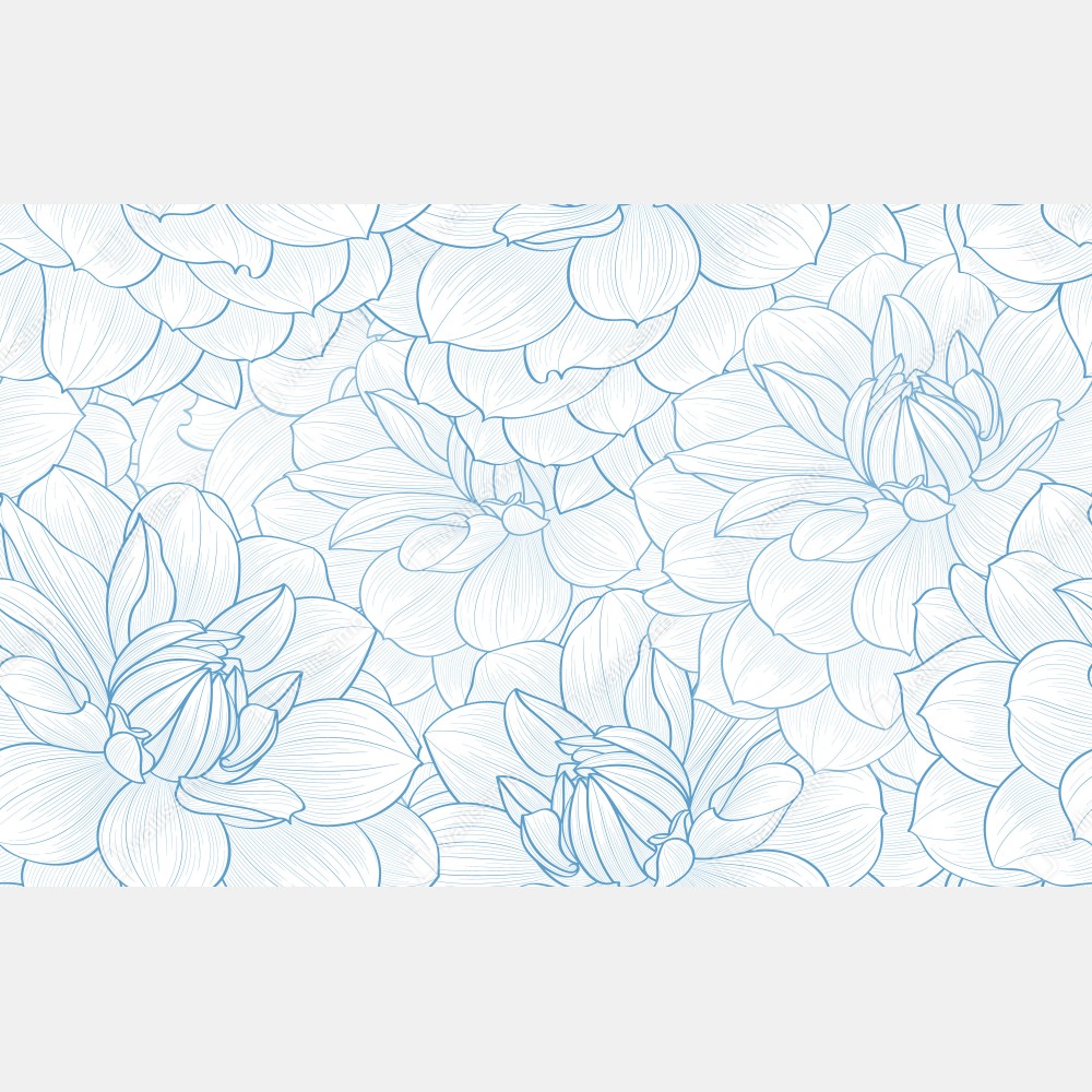 Naklejka na lodówkę delikatny niebieski motyw kwiatowy – Wallissimo® Naklejka na lodówkę delikatny niebieski motyw kwiatowy – Wallissimo®