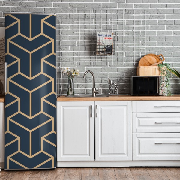 Naklejka na lodówkę mglisty wąwóz przy Upper Sunwapta Falls, Jasper National Park – Wallissimo®