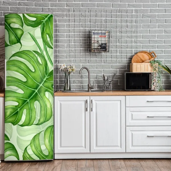 Naklejka na lodówkę złota spiralna fraktalna kompozycja – Wallissimo®