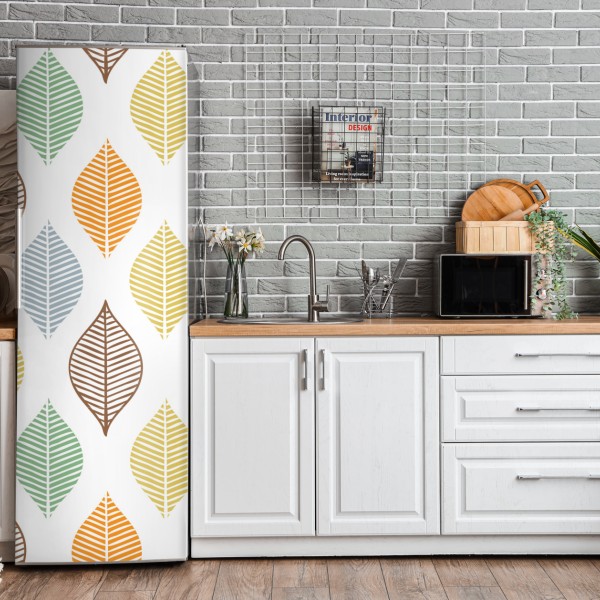 Naklejka na lodówkę nieskończona ściana czerwonych róż – Wallissimo®