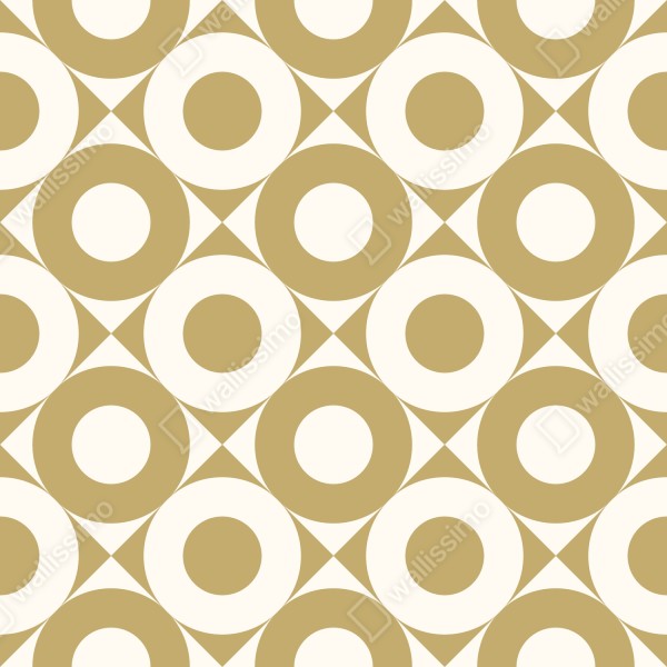 Naklejka na lodówkę złoty geometryczny wzór z kołami – Wallissimo® Naklejka na lodówkę złoty geometryczny wzór z kołami – Wallissimo®