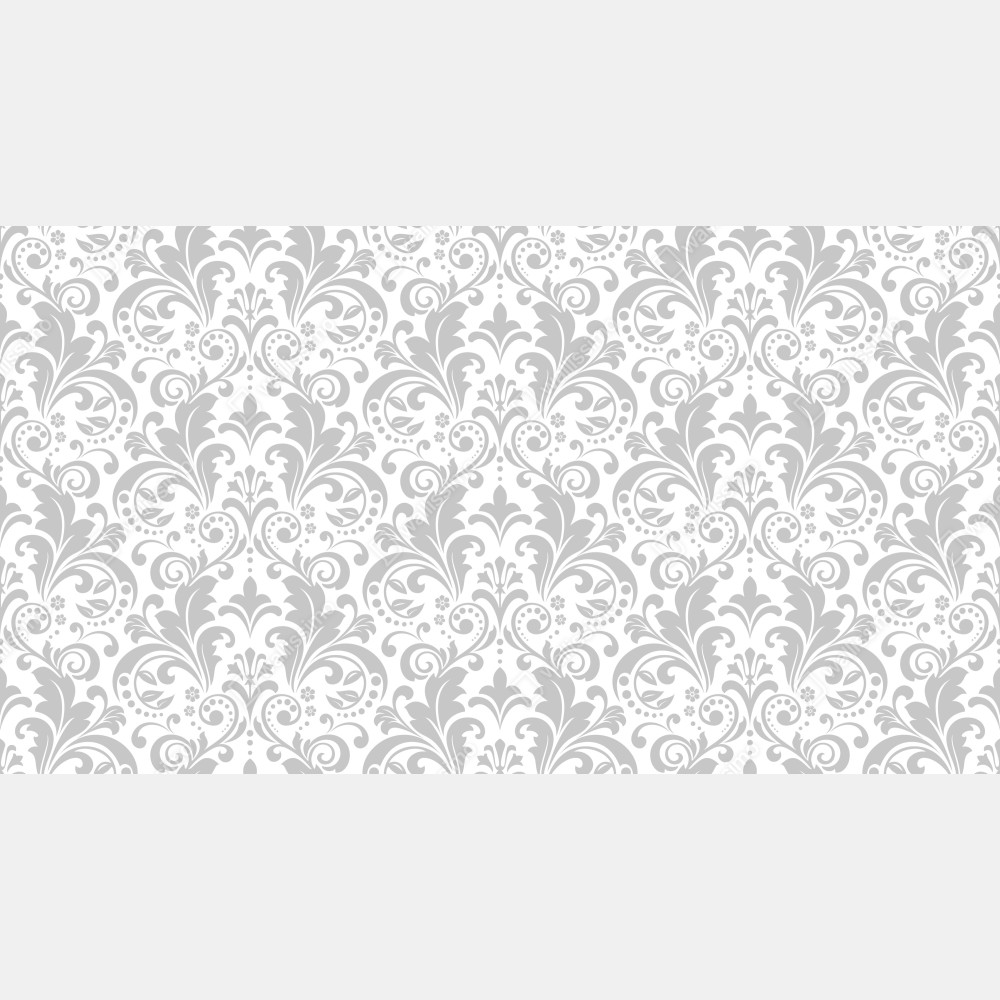 Naklejka na lodówkę elegancki szary wzór damasceński – Wallissimo® Naklejka na lodówkę elegancki szary wzór damasceński – Wallissimo®