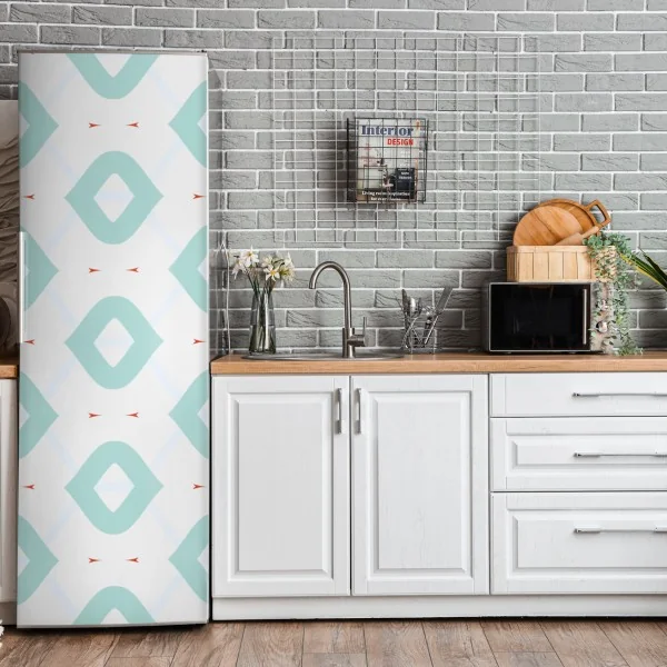 Naklejka na lodówkę leśna droga wśród sosen – Wallissimo®