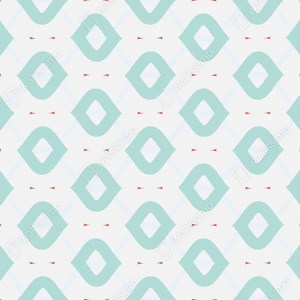 Naklejka na lodówkę turkusowy geometryczny wzór rombów – Wallissimo® Naklejka na lodówkę turkusowy geometryczny wzór rombów – Wallissimo®