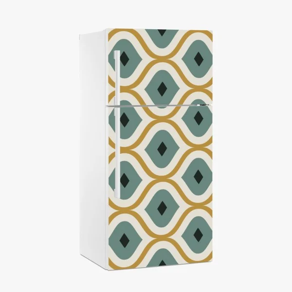 Naklejka na lodówkę czarny marmur z żyłami – Wallissimo®