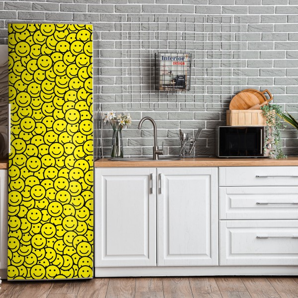 Naklejka na lodówkę Polskie pole rzepaku pod błękitnym niebem – Wallissimo®