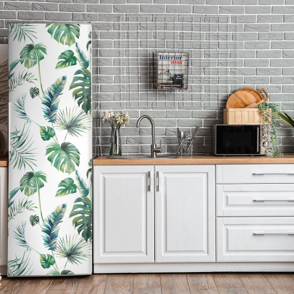 Naklejka na lodówkę nieskończona ściana czerwonych róż – Wallissimo®