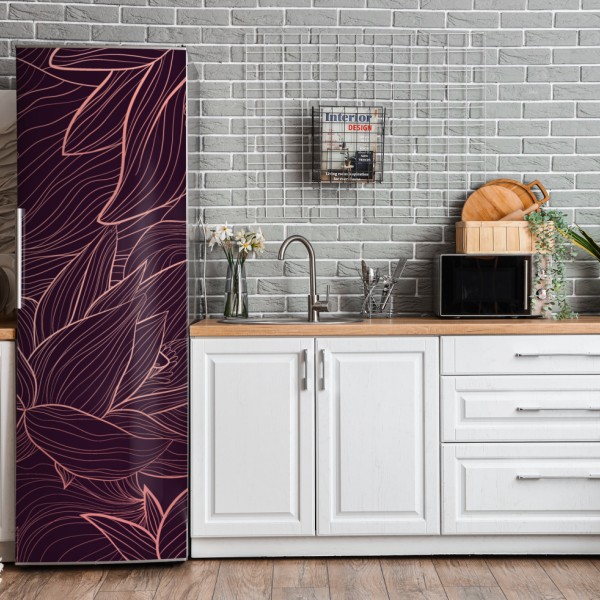 Naklejka na lodówkę jezioro Hintersee jesienny zachód i odbicie – Wallissimo®