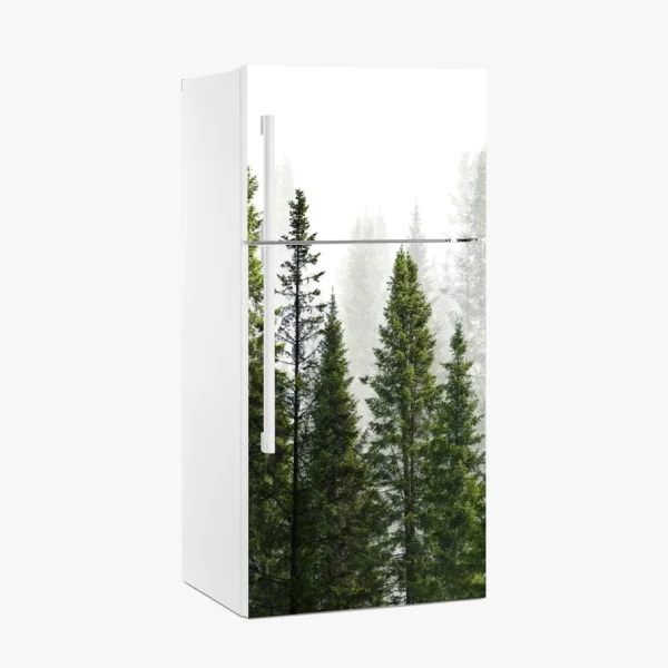 Naklejka na lodówkę tropikalny botaniczny wzór kwiatowy – Wallissimo®