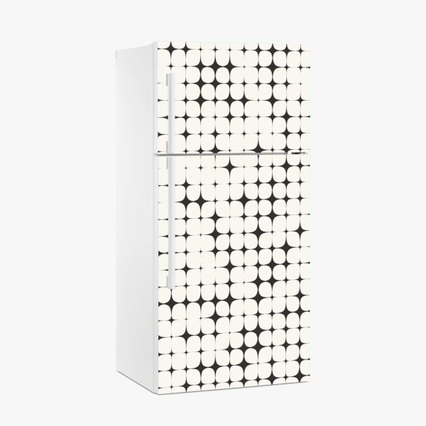 Naklejka na lodówkę monochromatyczne zbliżenie ręki przy pianinie – Wallissimo®