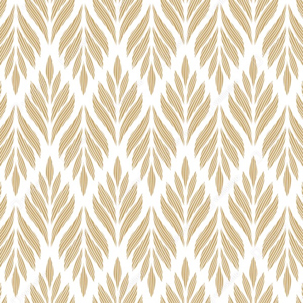 Naklejka na lodówkę złoty wzór liści - bezszwowy motyw – Wallissimo® Naklejka na lodówkę złoty wzór liści - bezszwowy motyw – Wallissimo®