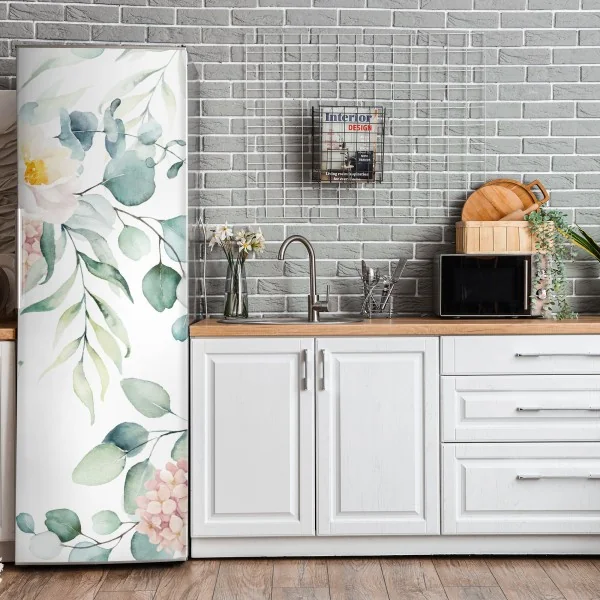 Naklejka na lodówkę nowoczesny geometryczny wzór architektoniczny – Wallissimo®