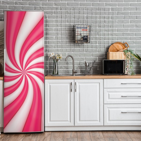 Naklejka na lodówkę złote liście w stylu line art – Wallissimo®