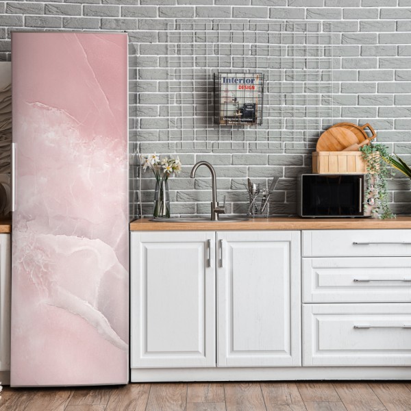 Naklejka na lodówkę złoty art deco wzór okręgów – Wallissimo®