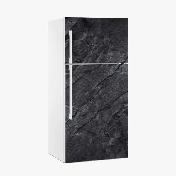 Naklejka na lodówkę ciemna tekstura kamienia