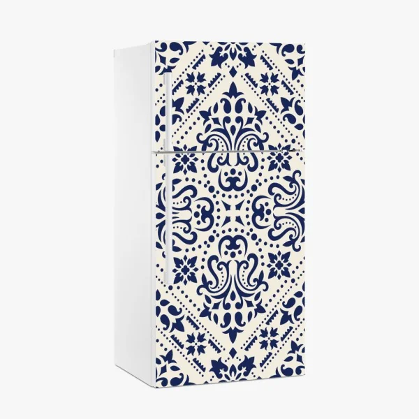 Naklejka na lodówkę delikatny różany wzór w pastelowych odcieniach – Wallissimo®