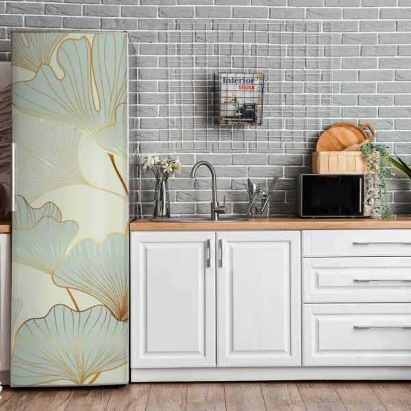 Naklejka na lodówkę dramatyczne czarno-białe molo prowadzące w burzliwe morze – Wallissimo®