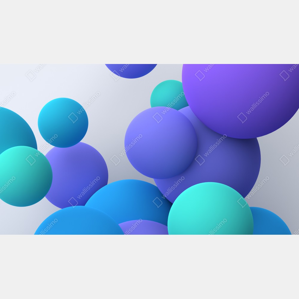 Naklejka na lodówkę kolorowe pływające kule 3d abstrakcja – Wallissimo® Naklejka na lodówkę kolorowe pływające kule 3d abstrakcja – Wallissimo®