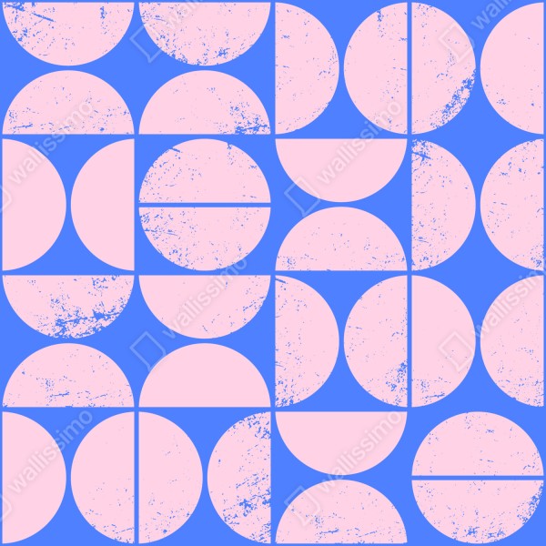 Naklejka na lodówkę pastelowy geometryczny wzór z kołami – Wallissimo® Naklejka na lodówkę pastelowy geometryczny wzór z kołami – Wallissimo®