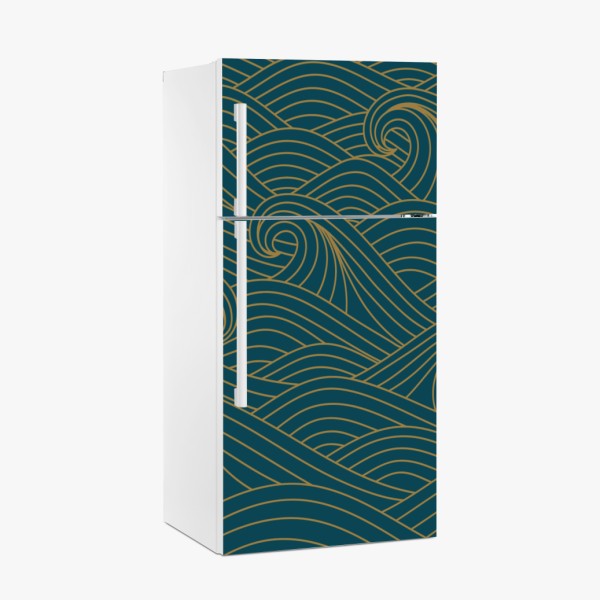 Naklejka na lodówkę trzy dmuchawce na turkusowym tle – Wallissimo®