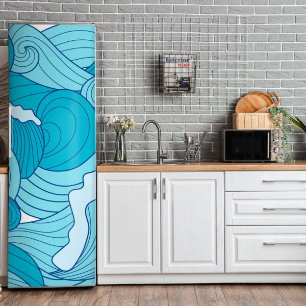 Naklejka na lodówkę psychodeliczny pop artowy sen – Wallissimo®