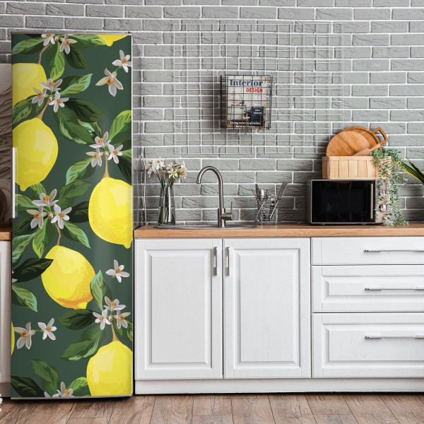 Naklejka na lodówkę spokojna zielona kładka leśna – Wallissimo®