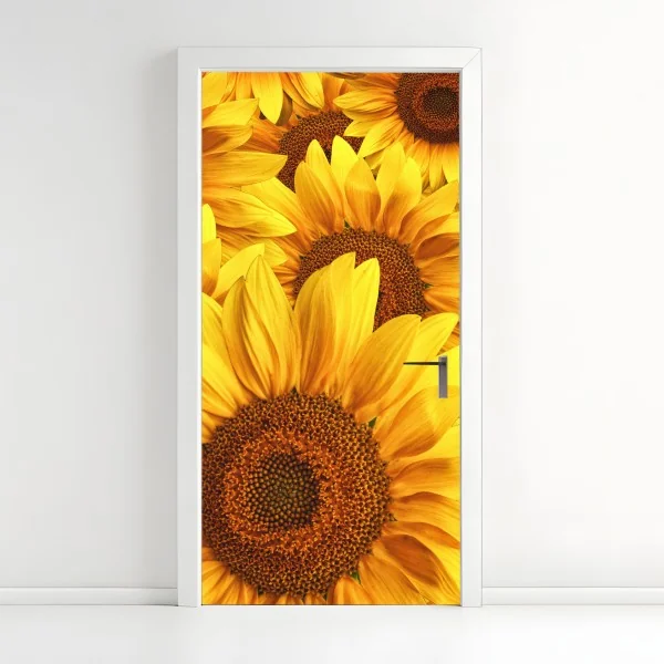 Naklejka na drzwi minimalistyczne geometryczne wnętrze z świetlikiem – Wallissimo®