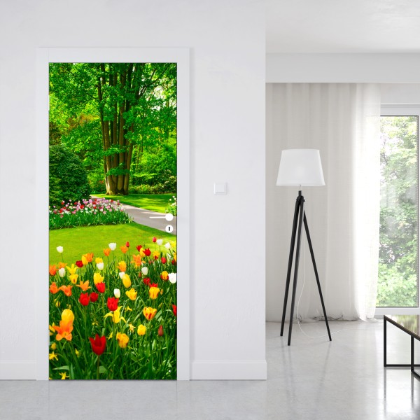 Naklejka na drzwi kręty szlak w Zillertalu – Wallissimo®