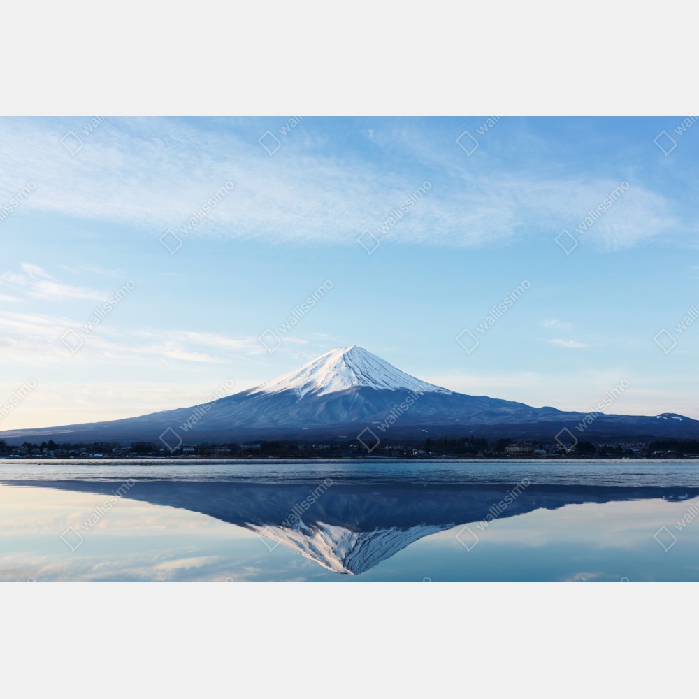 Naklejka na drzwi góra Fudżi odbicie w jeziorze – Wallissimo® Naklejka na drzwi góra Fudżi odbicie w jeziorze – Wallissimo®