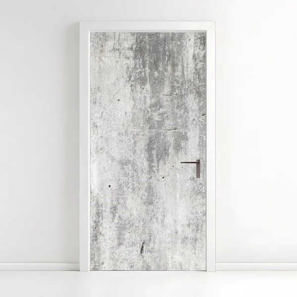 Naklejka na drzwi surowa tekstura betonowej ściany