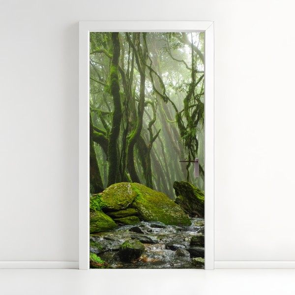 Naklejka na drzwi złote Wat Arun o zmierzchu – Wallissimo®