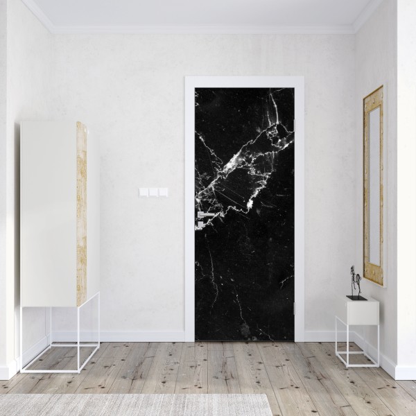 Naklejka na drzwi słoneczna uliczka nad morzem z widokiem na zatokę – Wallissimo®