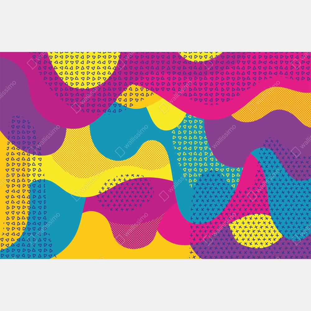 Naklejka na drzwi żywy abstrakcyjny wzór fal – Wallissimo® Naklejka na drzwi żywy abstrakcyjny wzór fal – Wallissimo®