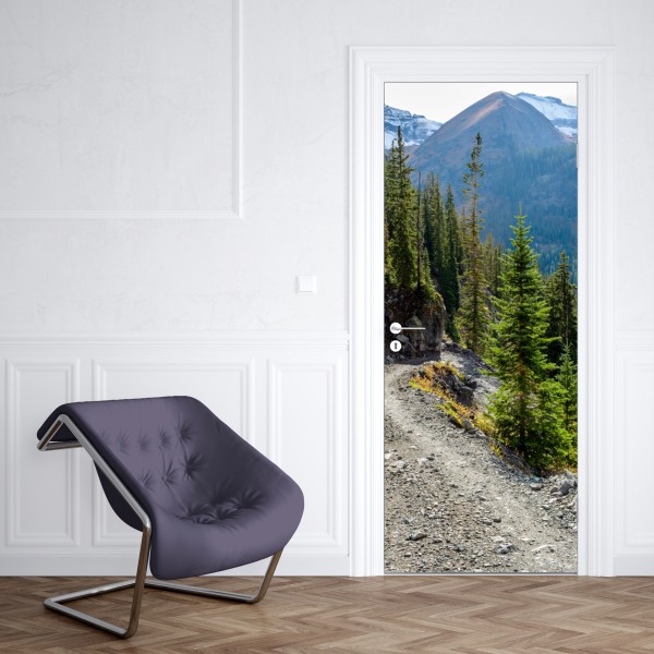 Naklejka na drzwi Paryż Wieża Eiffla w monochromie – Wallissimo®