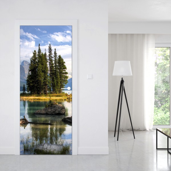 Naklejka na drzwi kręty szlak w Zillertalu – Wallissimo®