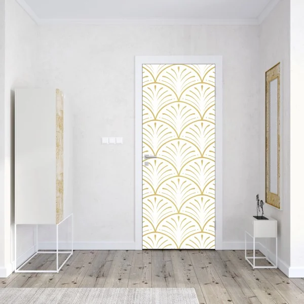 Naklejka na drzwi Paryż Wieża Eiffla w monochromie – Wallissimo®