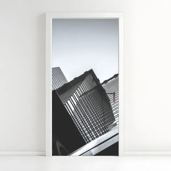 Naklejka na drzwi majestatyczne odbicie Alp przy Bachalpsee – Wallissimo®