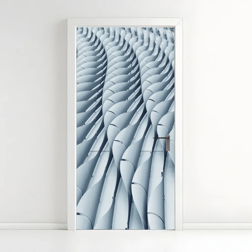 Naklejka na drzwi abstrakcyjny wzór fasady architektonicznej – Wallissimo® Naklejka na drzwi abstrakcyjny wzór fasady architektonicznej – Wallissimo®