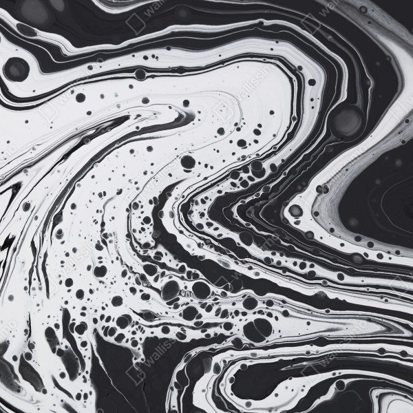 Naklejka na drzwi czarno-biała marmurowa abstrakcja – Wallissimo® Naklejka na drzwi czarno-biała marmurowa abstrakcja – Wallissimo®