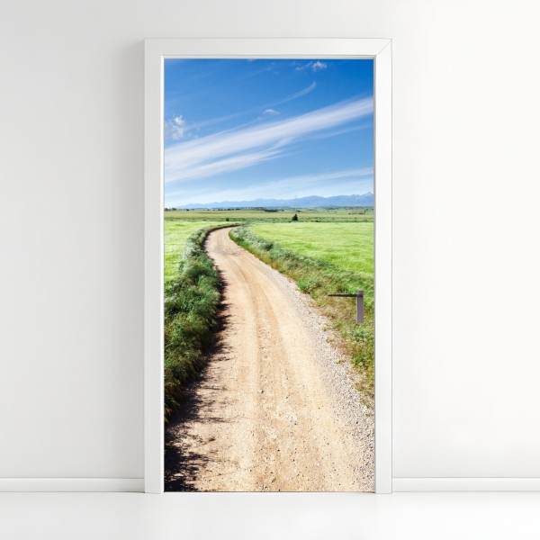 Naklejka na drzwi subtelna monochromatyczna faktura – Wallissimo®