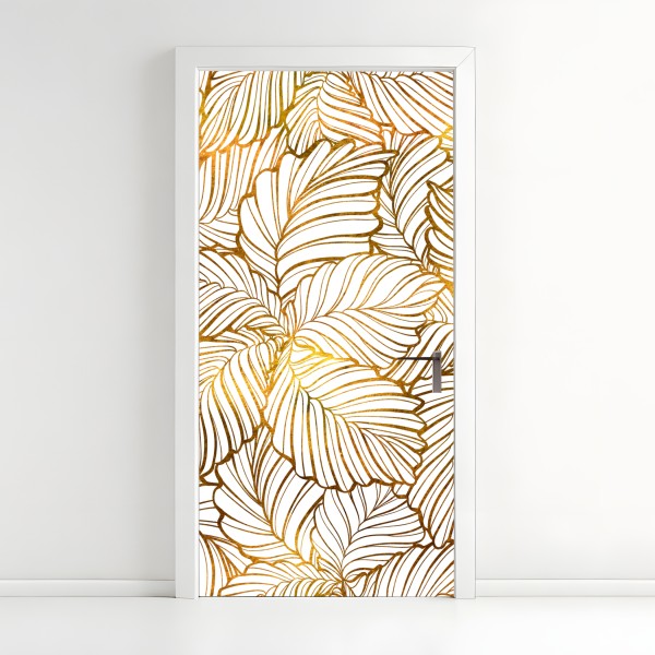 Naklejka na drzwi odważny geometryczny wzór na ścianę – Wallissimo®