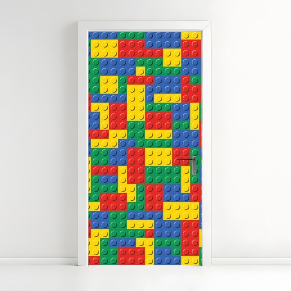 Naklejka na drzwi minimalistyczna kompozycja geometryczna – Wallissimo®