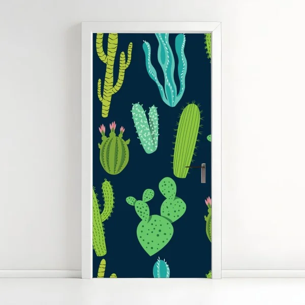 Naklejka na drzwi minimalistyczne geometryczne wnętrze z świetlikiem – Wallissimo®