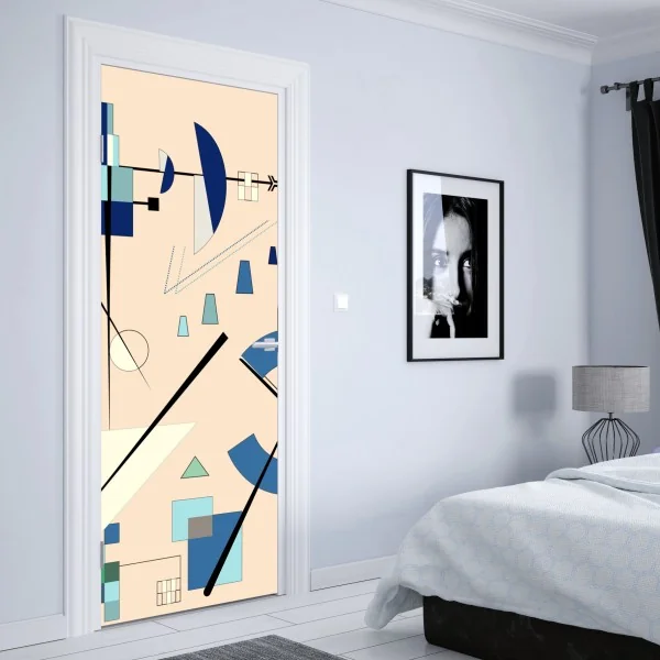 Naklejka na drzwi słoneczna uliczka w Civita di Bagnoregio – Wallissimo®