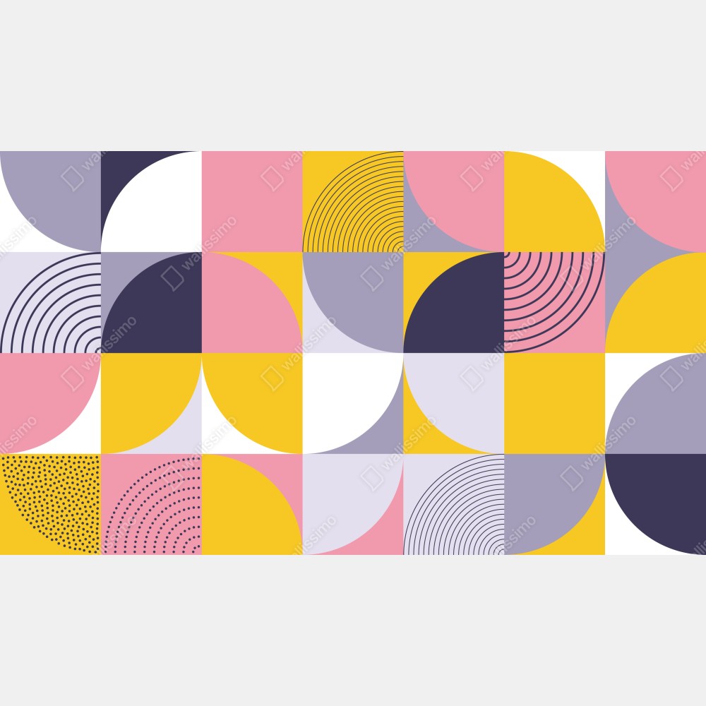 Naklejka na drzwi pastelowa geometryczna mozaika – Wallissimo® Naklejka na drzwi pastelowa geometryczna mozaika – Wallissimo®